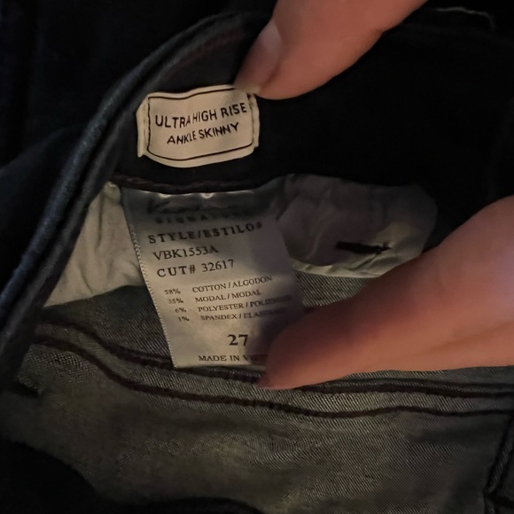 High Waisted KanCan Dark Blue Jeans - Picture 3 of 6